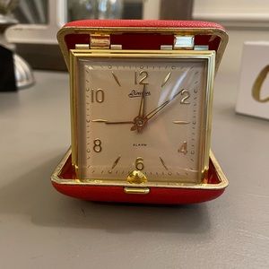 Vintage 1960 German Linden foldable Pocket Alarm clock